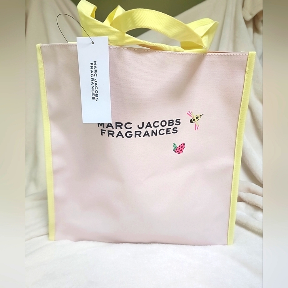 NWT Women's Marc Jacobs Fragrances Tote Bag Pink & Yellow